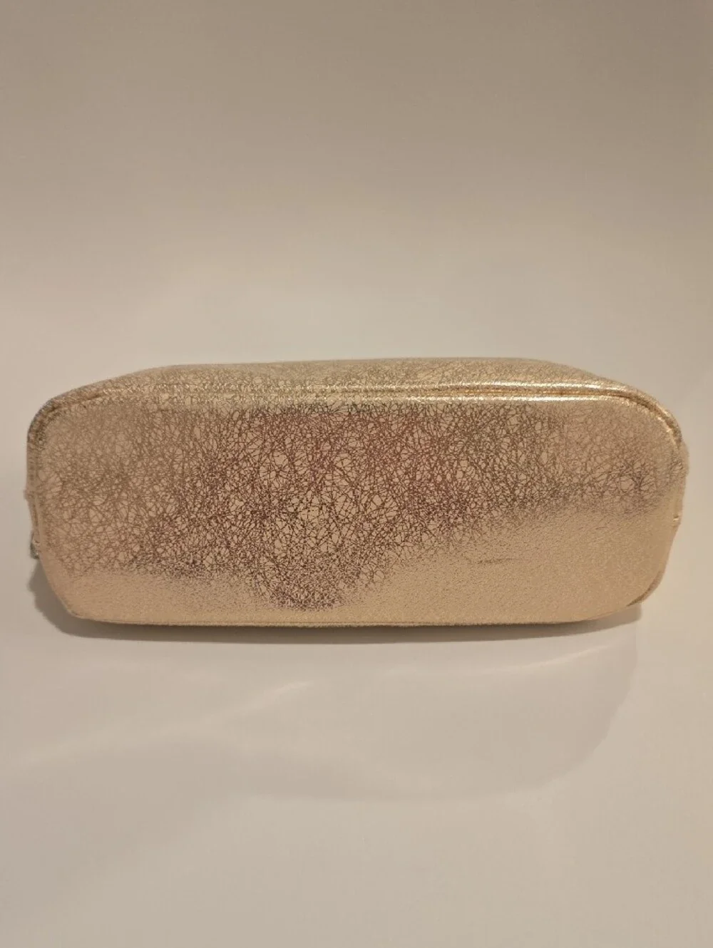 bareMinerals Metallic Beige Cosmetic Bag Shimmet